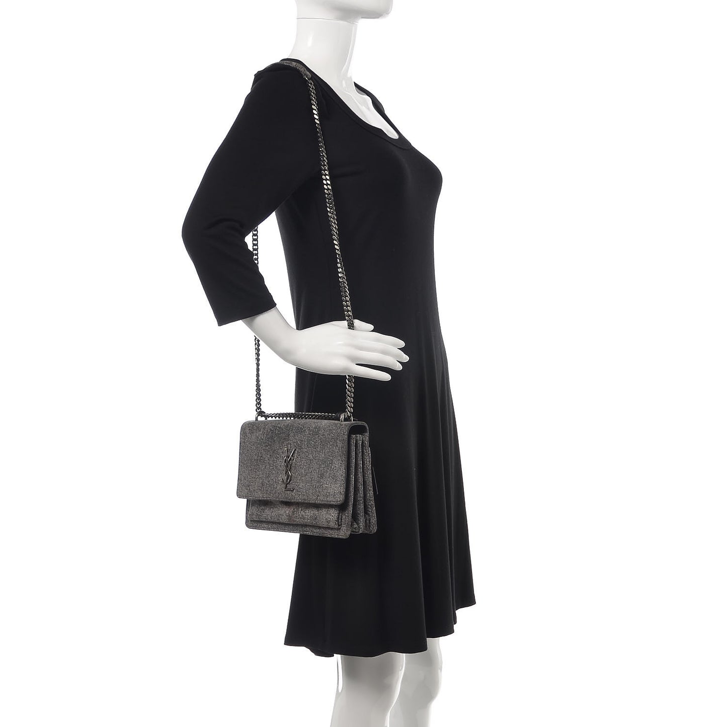 Denim Medium Monogram Sunset Black