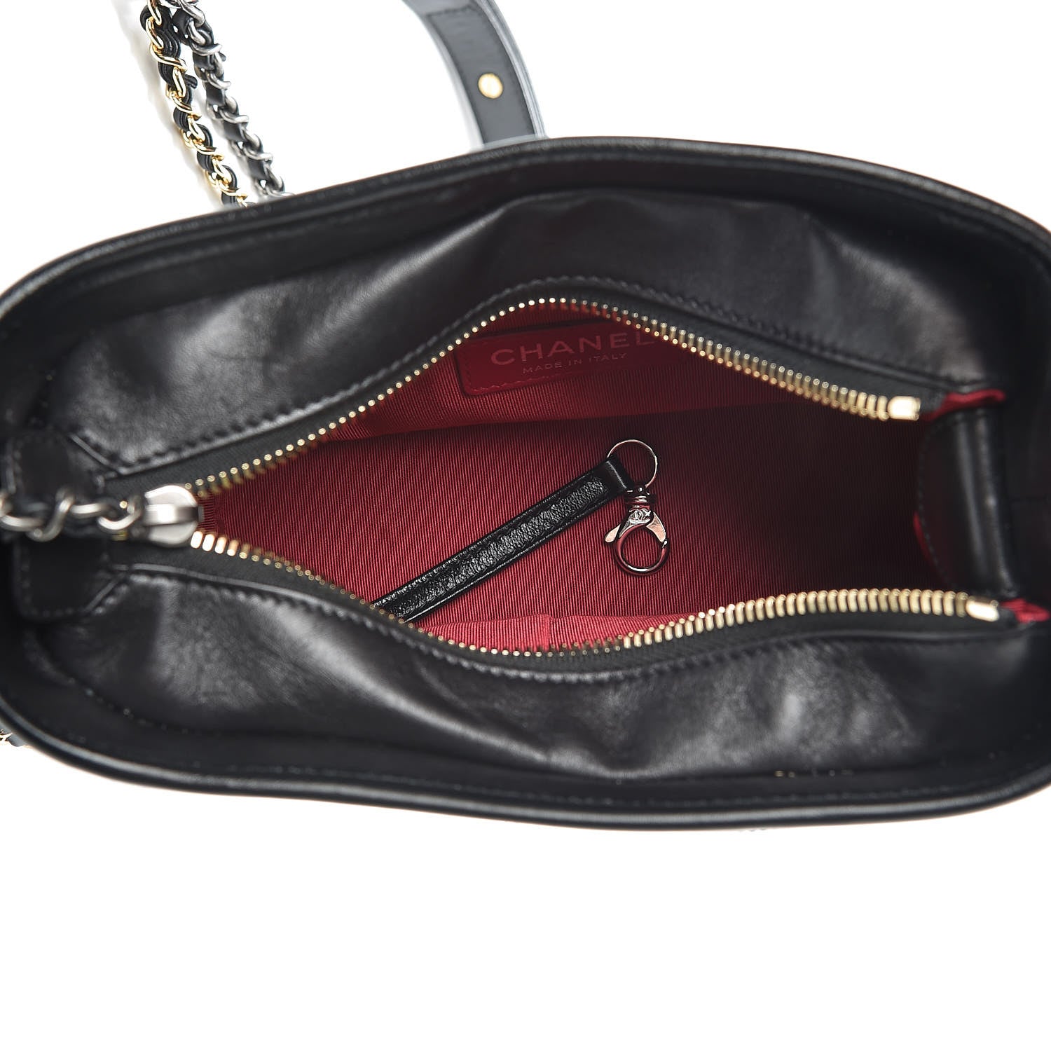 Chanel Aged Calfskin Quilted Small Gabrielle Hobo Black 5 of 11