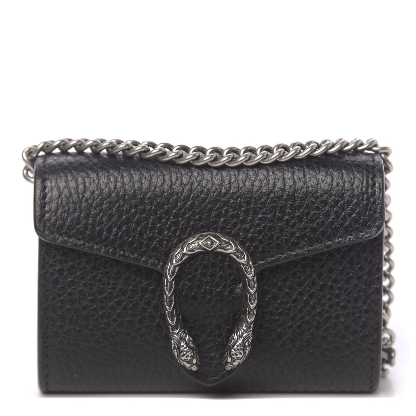 Calfskin Dionysus Coin Purse Black