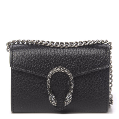 Gucci Calfskin Dionysus Coin Purse Black 1 of 7