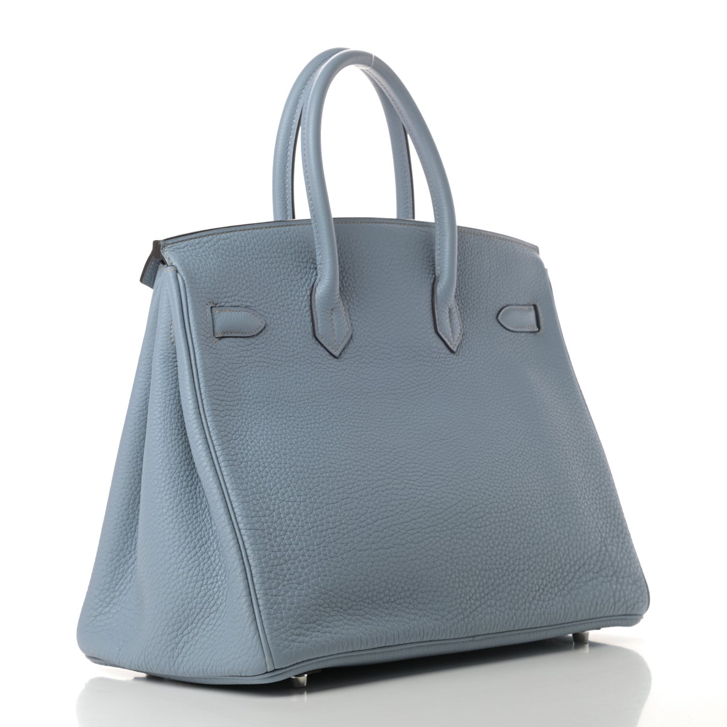 Togo Birkin 35 Bleu Lin