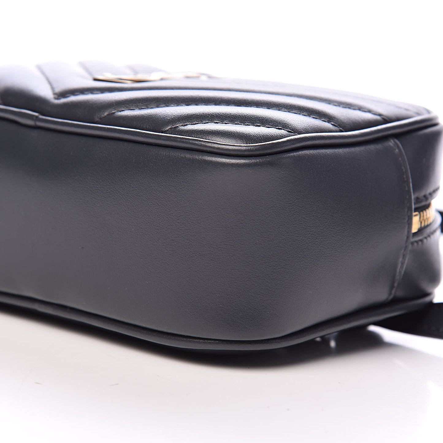 Calfskin Matelasse Monogram Lou Belt Bag Dark Smog