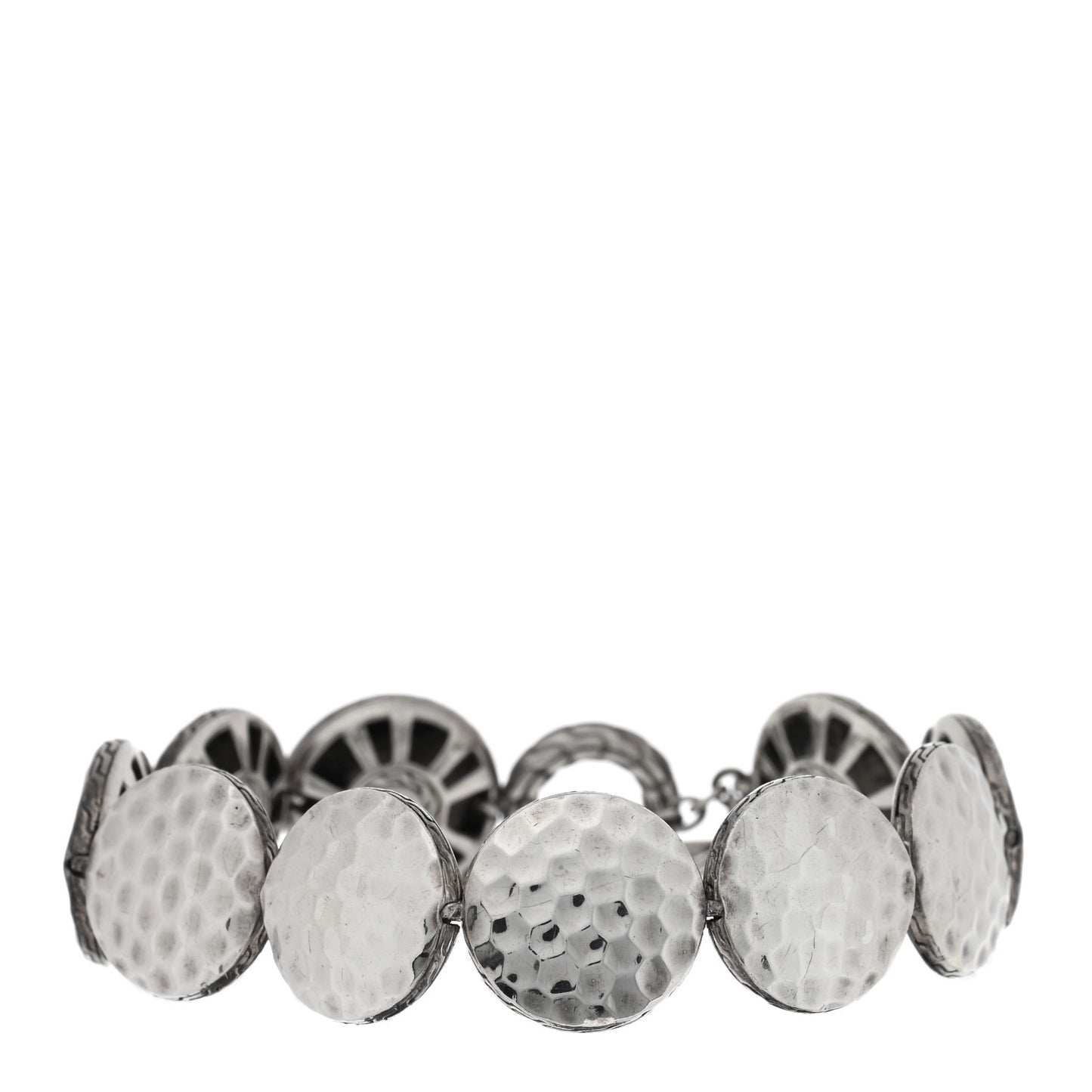 Sterling Silver Palu Hammered Dot Link Bracelet