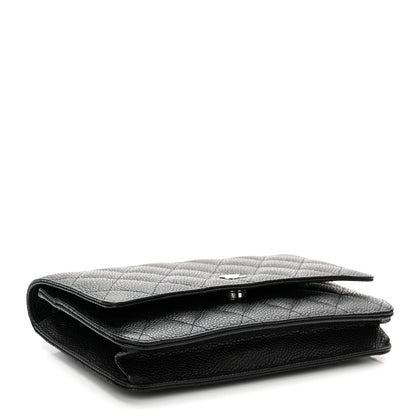 Chanel Caviar Quilted Wallet On Chain WOC Black 3 of 11