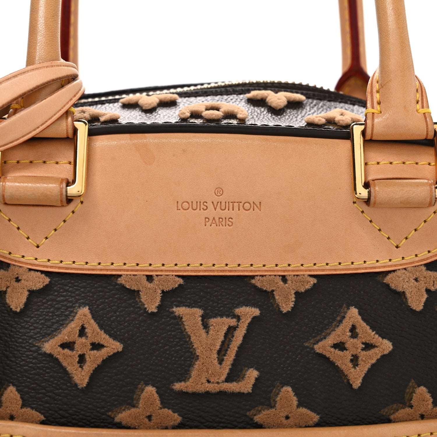 Louis Vuitton Monogram Tuffetage Deauville Cube Caramel 8 of 11