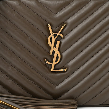 Saint Laurent Calfskin Matelasse Monogram Lou Camera Bag Military Olive 8 of 10
