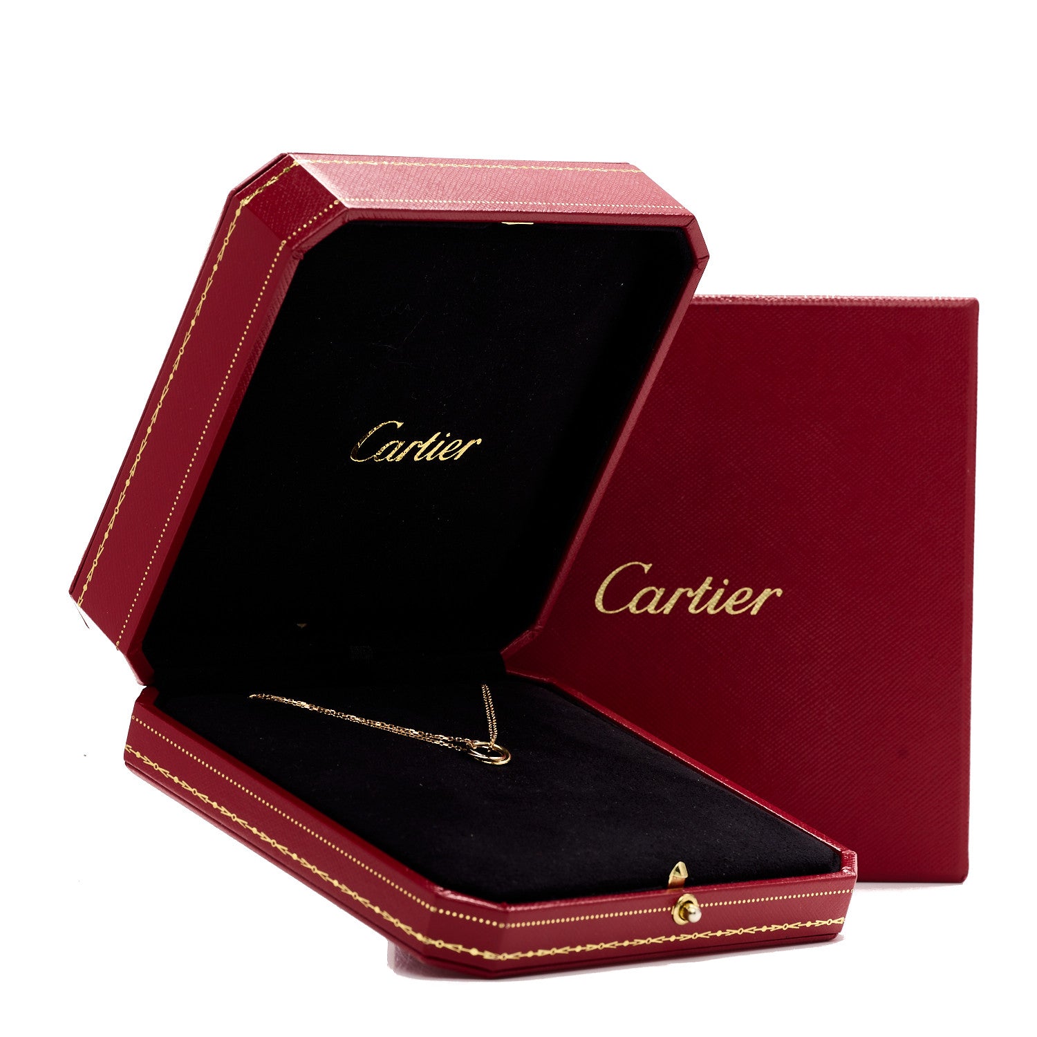 Cartier 18K Pink Yellow White Gold Trinity Bracelet 6 of 6