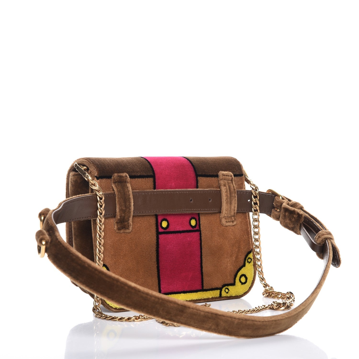 Prada Velvet Cahier Belt Bag Cammello 3 of 7
