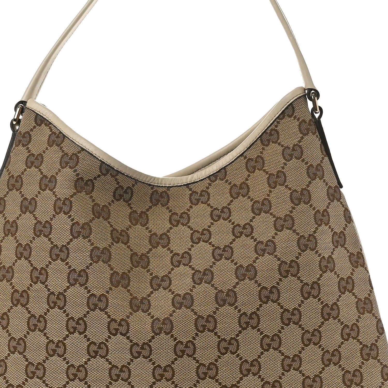 Gucci Monogram Medium New Britt Hobo Off White 7 of 9