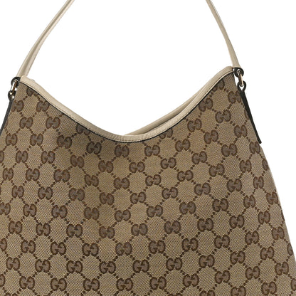 Gucci Monogram Medium New Britt Hobo Off White 7 of 9