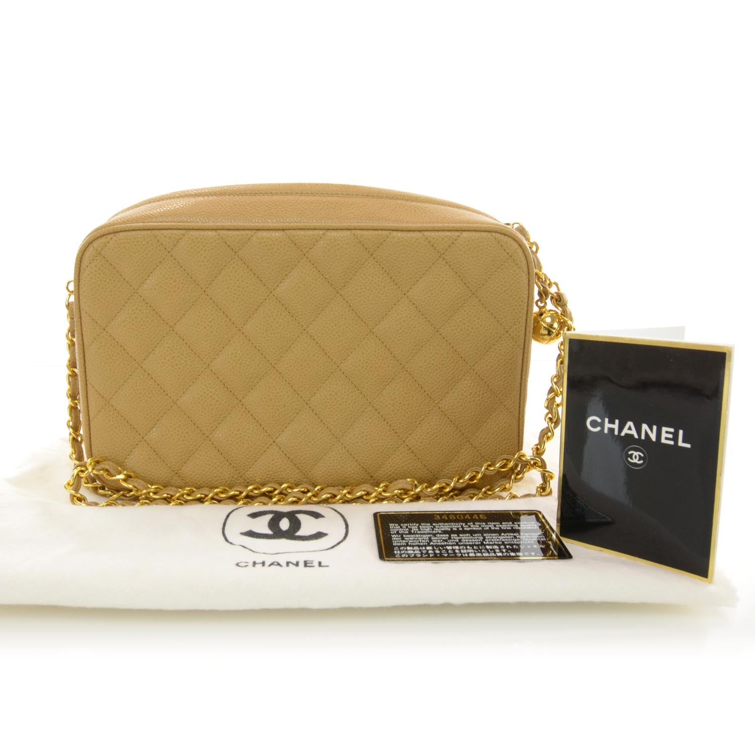 Chanel Caviar Camera Case Dark Beige 3 of 7