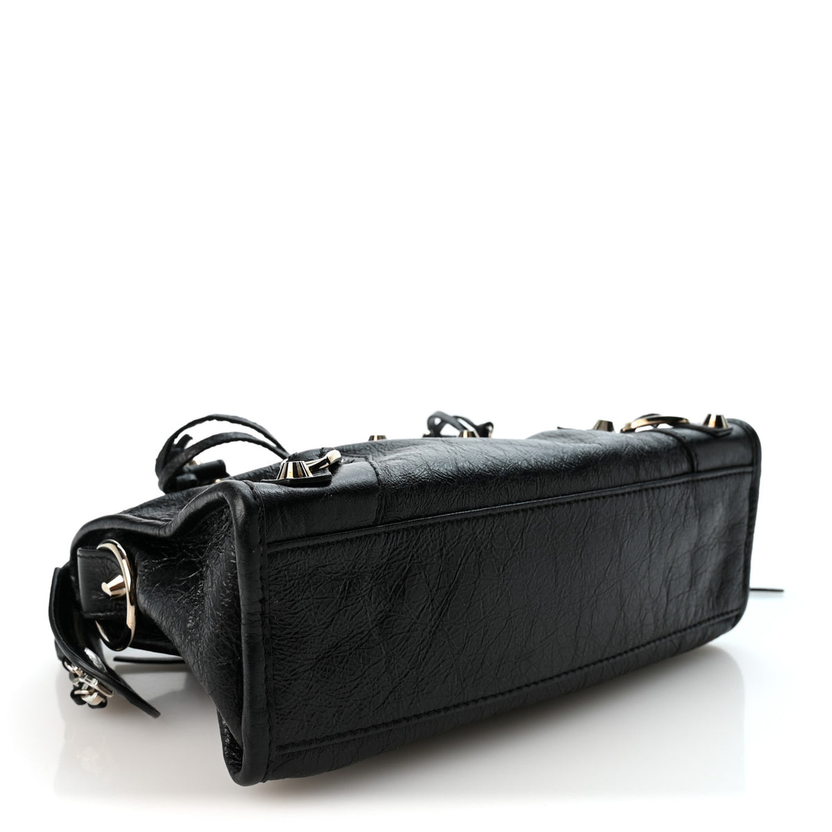 Agneau Classic Silver Hardware Mini City Black
