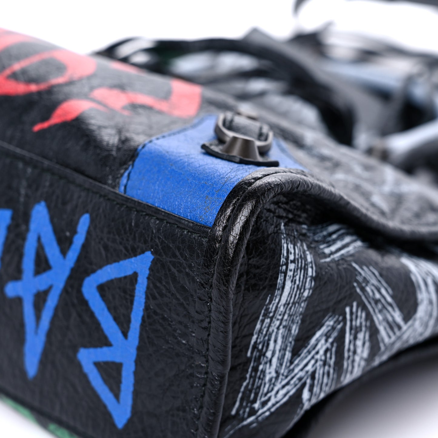 Agneau Graffiti All Over Classic Hardware S City Black Vert Rouge