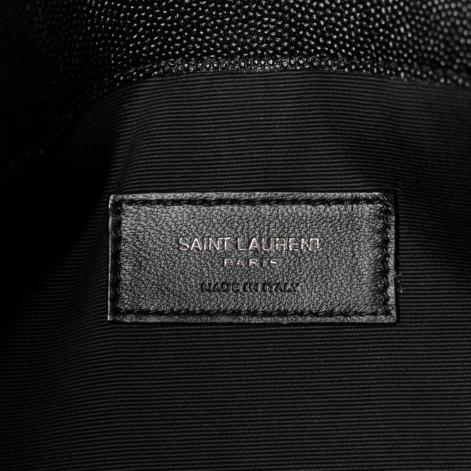 Saint Laurent Grain De Poudre Monogram Uptown Pouch Black 6 of 8