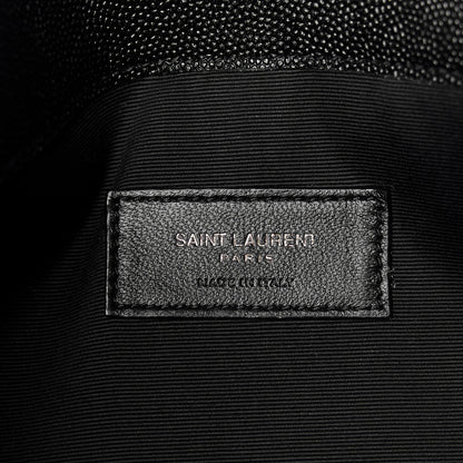 Saint Laurent Grain De Poudre Monogram Uptown Pouch Black 6 of 8