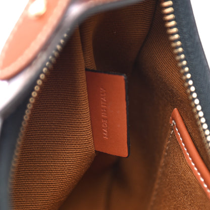 Celine Triomphe Canvas Calfskin Ava Shoulder Bag Tan 6 of 9