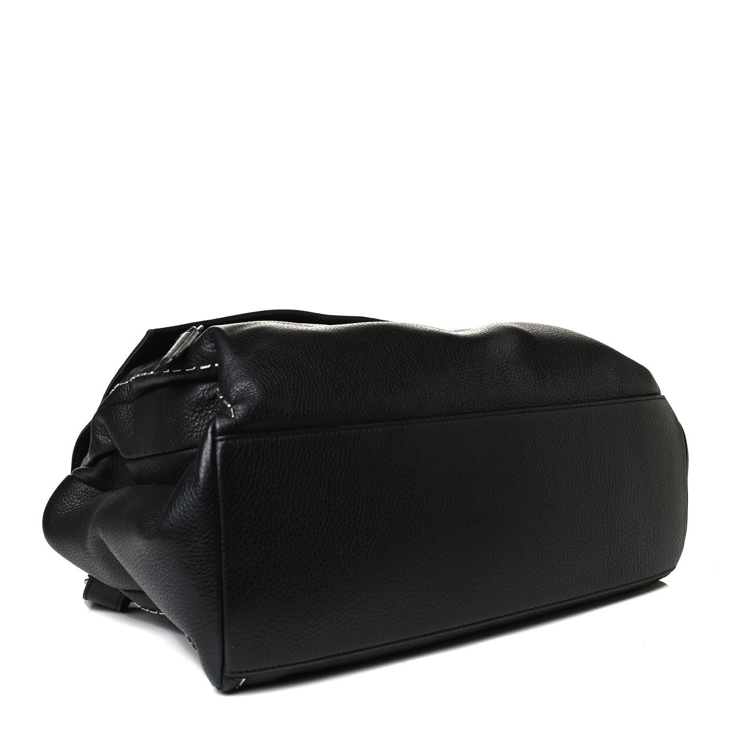 Givenchy Grained Calfskin Metal Stitch Medium Pandora Pure Flap Bag Black 4 of 15