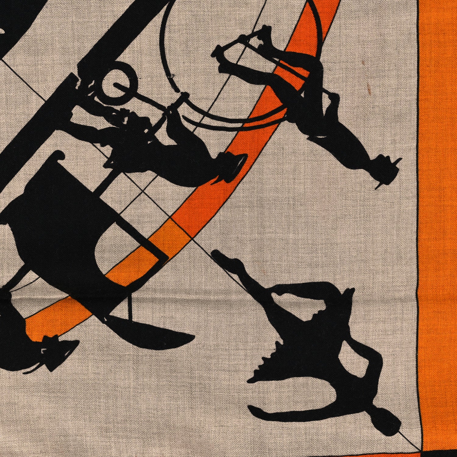Hermes Cashmere Silk Jeux d'Ombres Shawl 140 4 of 4