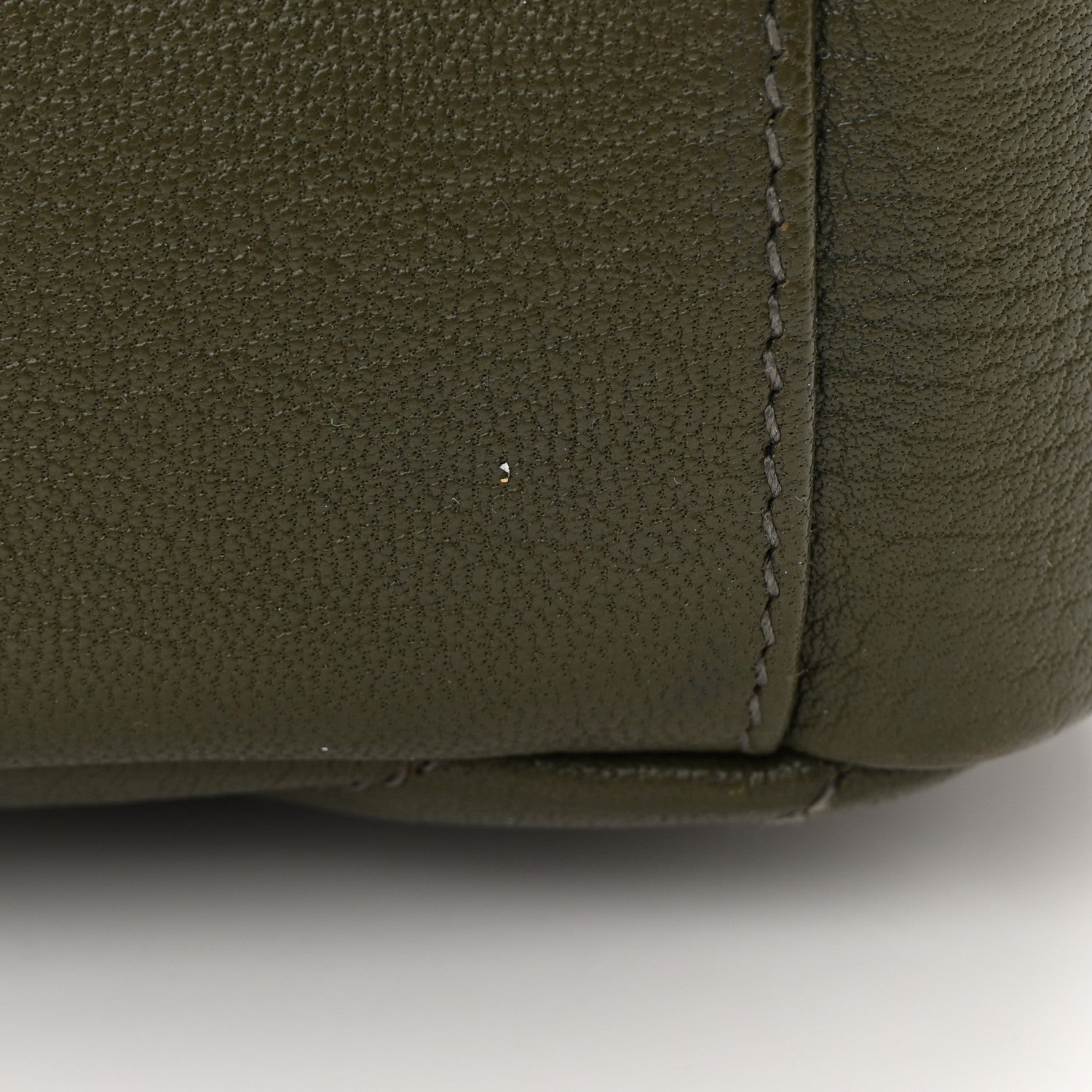 Saint Laurent Sheepskin Matelasse Chevron Monogram Medium College Bag Military Olive 16 of 20