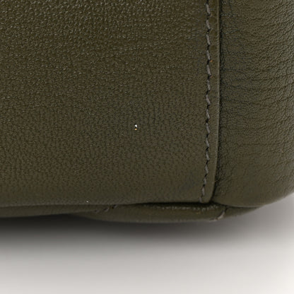 Saint Laurent Sheepskin Matelasse Chevron Monogram Medium College Bag Military Olive 16 of 20