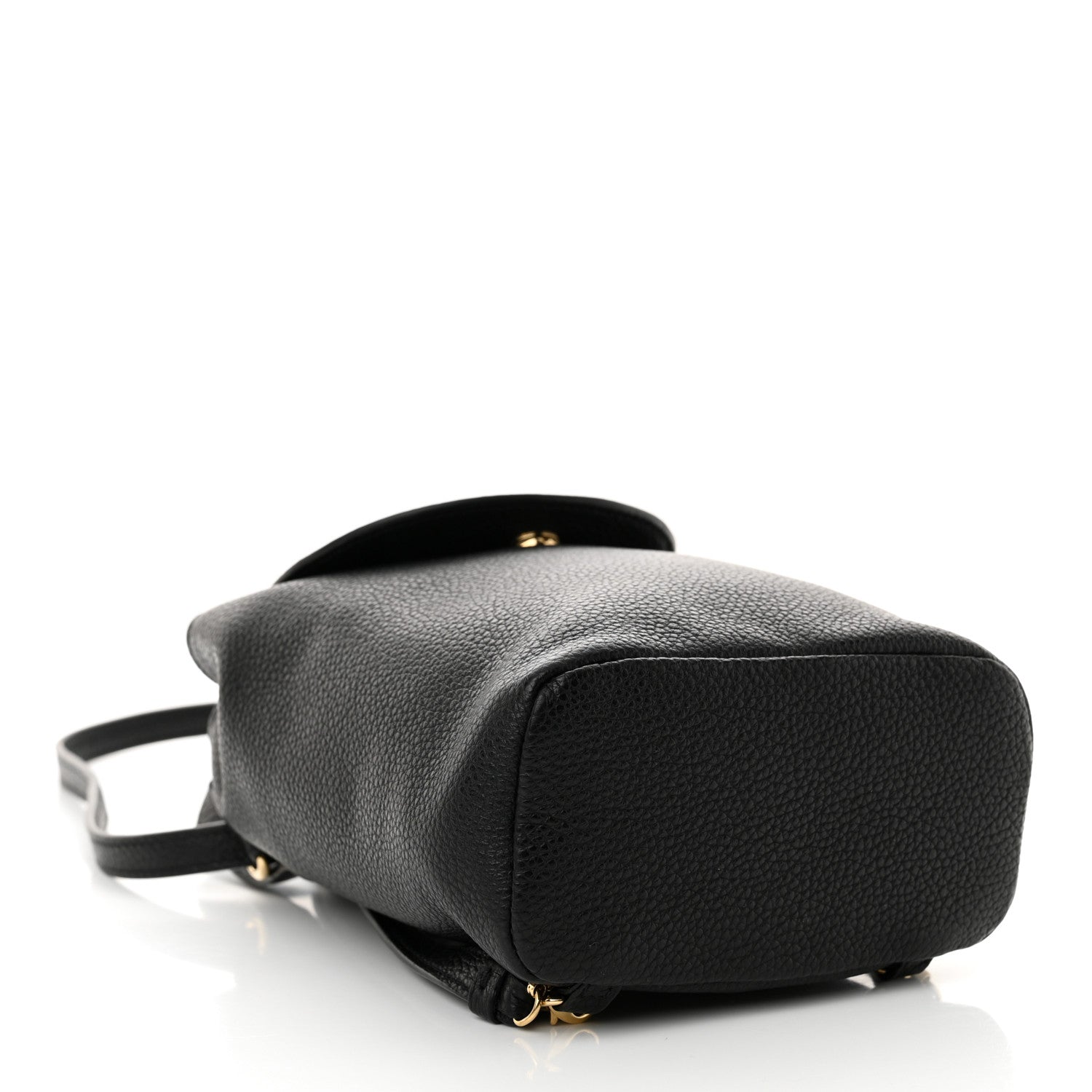 Salvatore Ferragamo Grained Calfskin Mini Gancini Backpack Black 4 of 9