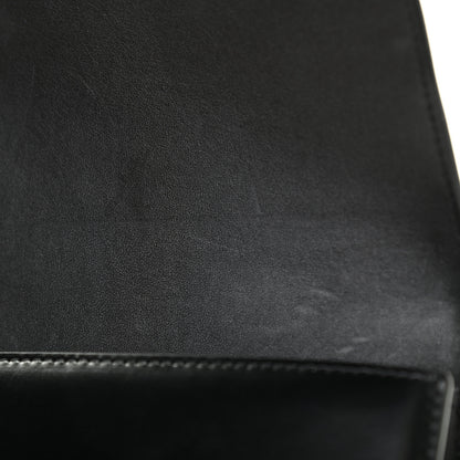 Celine Shiny Calfskin Triomphe Clutch Black 16 of 18