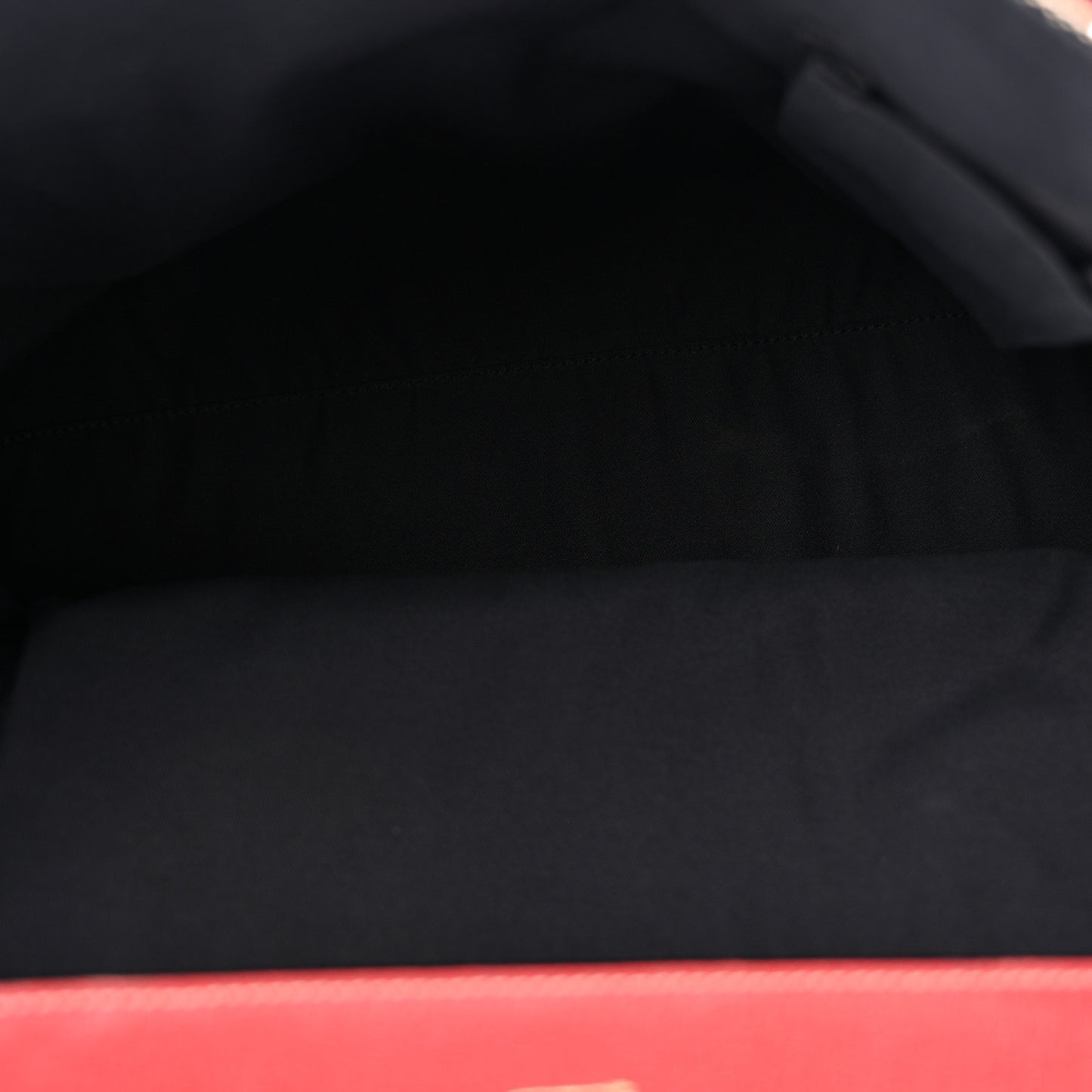 Monogram Work Tote Navy Red