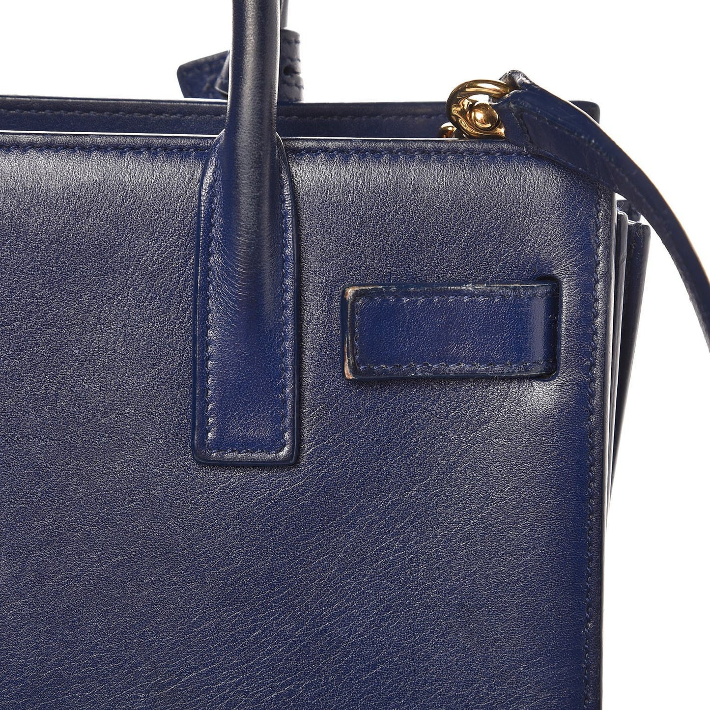 Calfskin Nano Sac De Jour Dark Blue