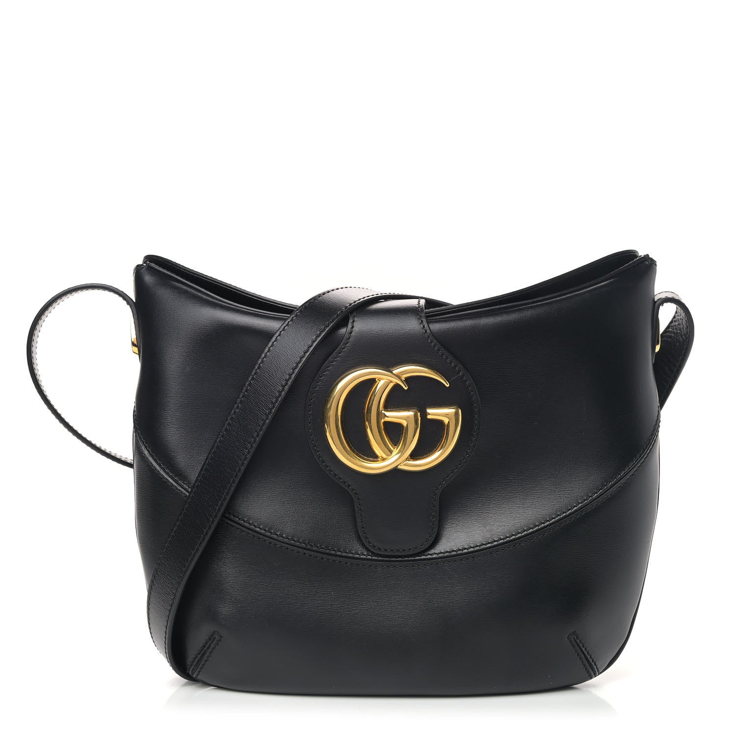 Gucci Calfskin Medium Arli Shoulder Bag Black 1 of 9