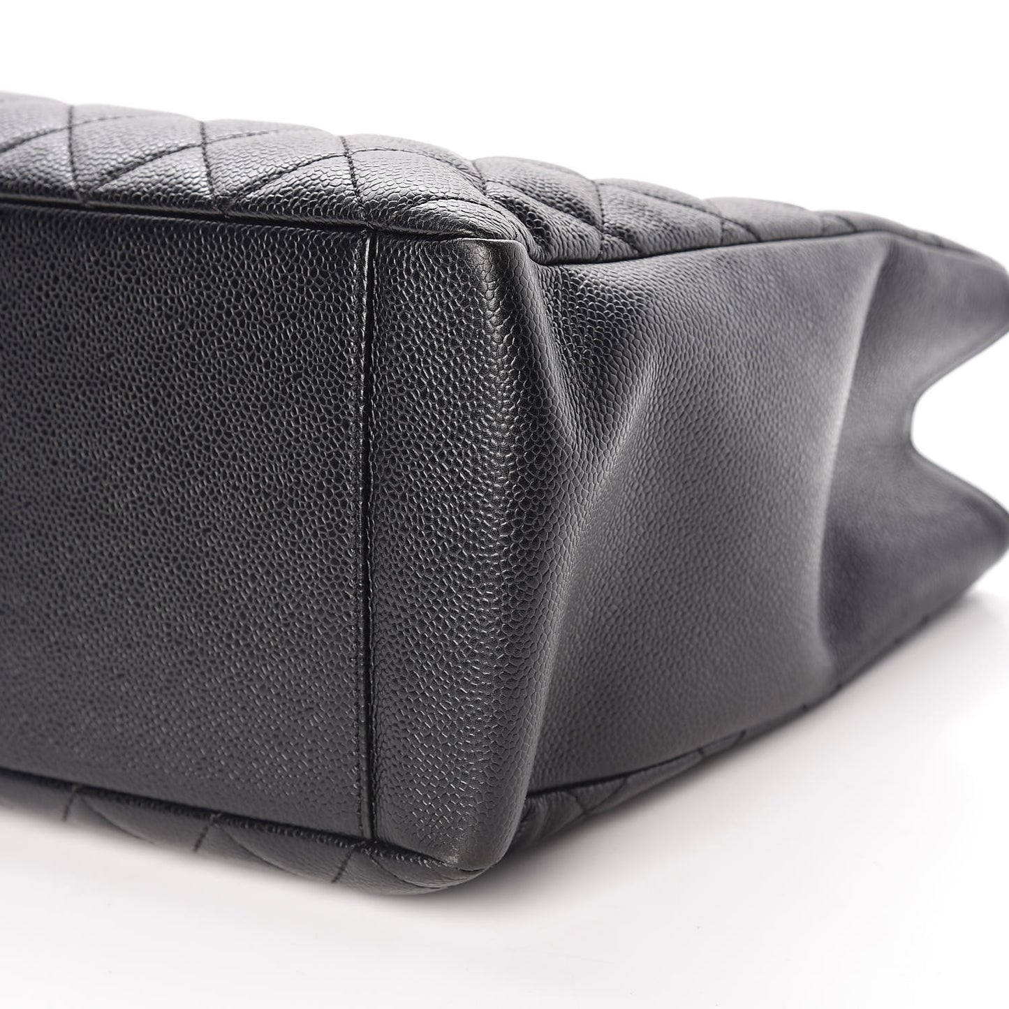 Caviar Quilted Grand Shopping Tote GST Black