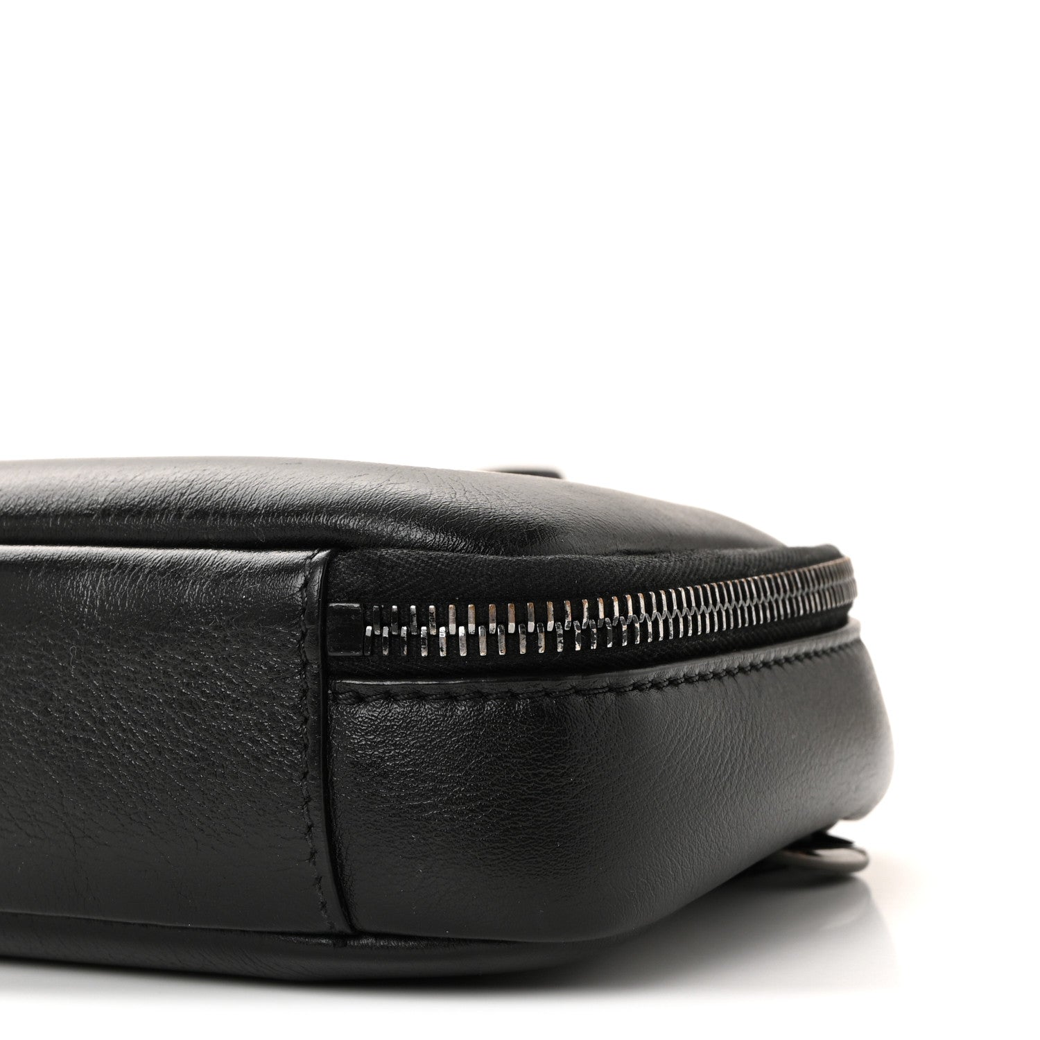 Valentino Garavani Calfskin Lacquered Vlogo Crossbody Bag Black 9 of 9