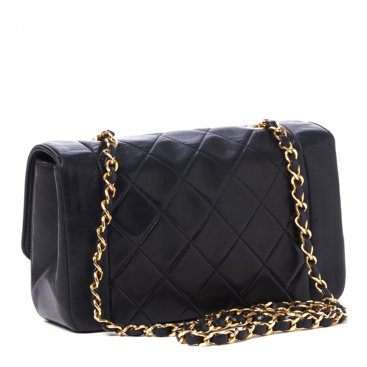 Chanel Lambskin Quilted Small Single Flap Black 2 of 9