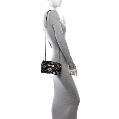 Chanel Sequin Logo Small Flap Ruthenium Multicolor 2 of 10