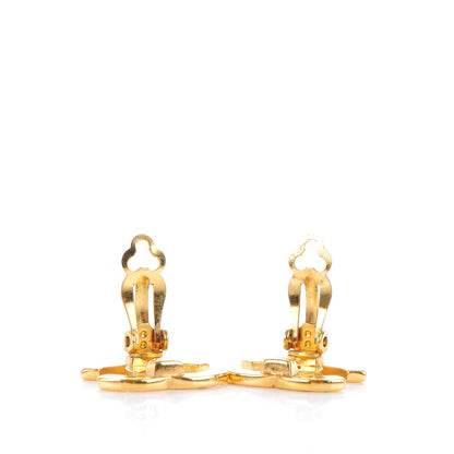 Chanel CC Clip On Earrings Gold 3 of 4
