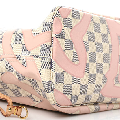 Louis Vuitton Damier Azur Tahitienne Neverfull MM 9 of 10