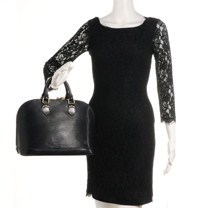 Louis Vuitton Epi Alma PM Black 2 of 7