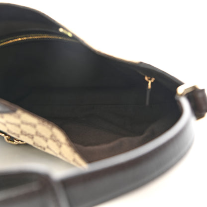 Gucci Monogram Hasler Hobo Dark Brown 5 of 11