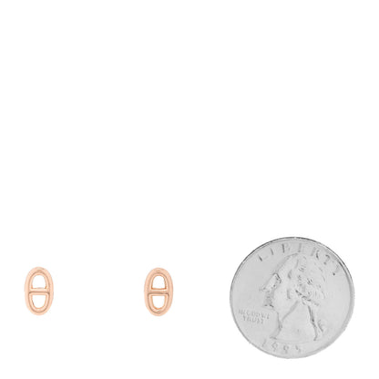Hermes 18K Rose Gold TPM Farandole Stud Earrings 2 of 5