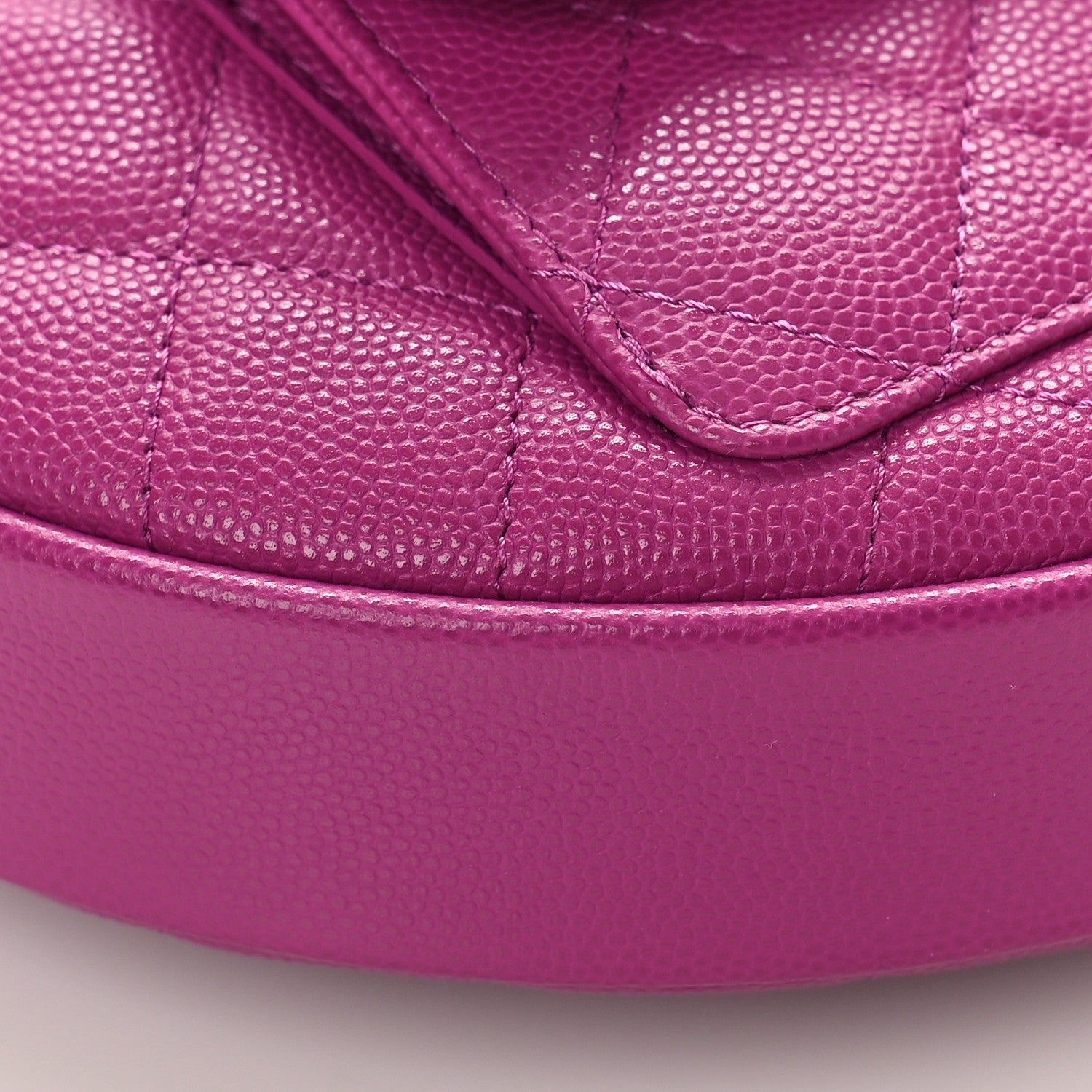 Chanel Caviar Quilted Polly Pocket Pouch Hobo Pink 8 of 9