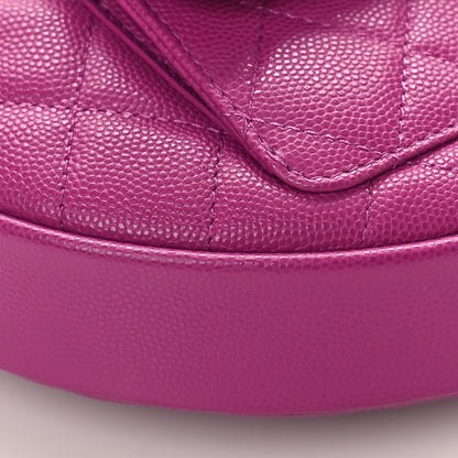 Chanel Caviar Quilted Polly Pocket Pouch Hobo Pink 8 of 9