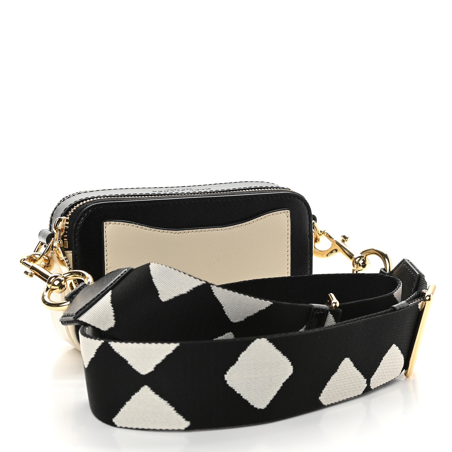Marc Jacobs Saffiano Small Snapshot Camera Bag Cloud White Multicolor 2 of 10