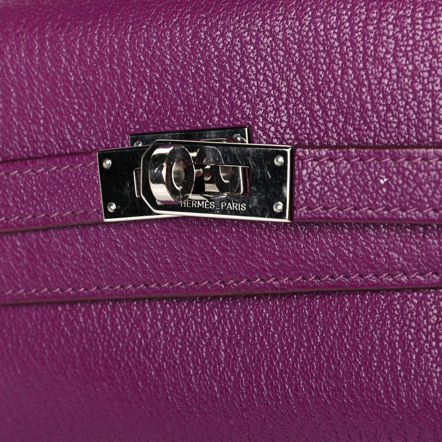 Hermes Chevre Mysore Medium Kelly Wallet Anemone 6 of 8