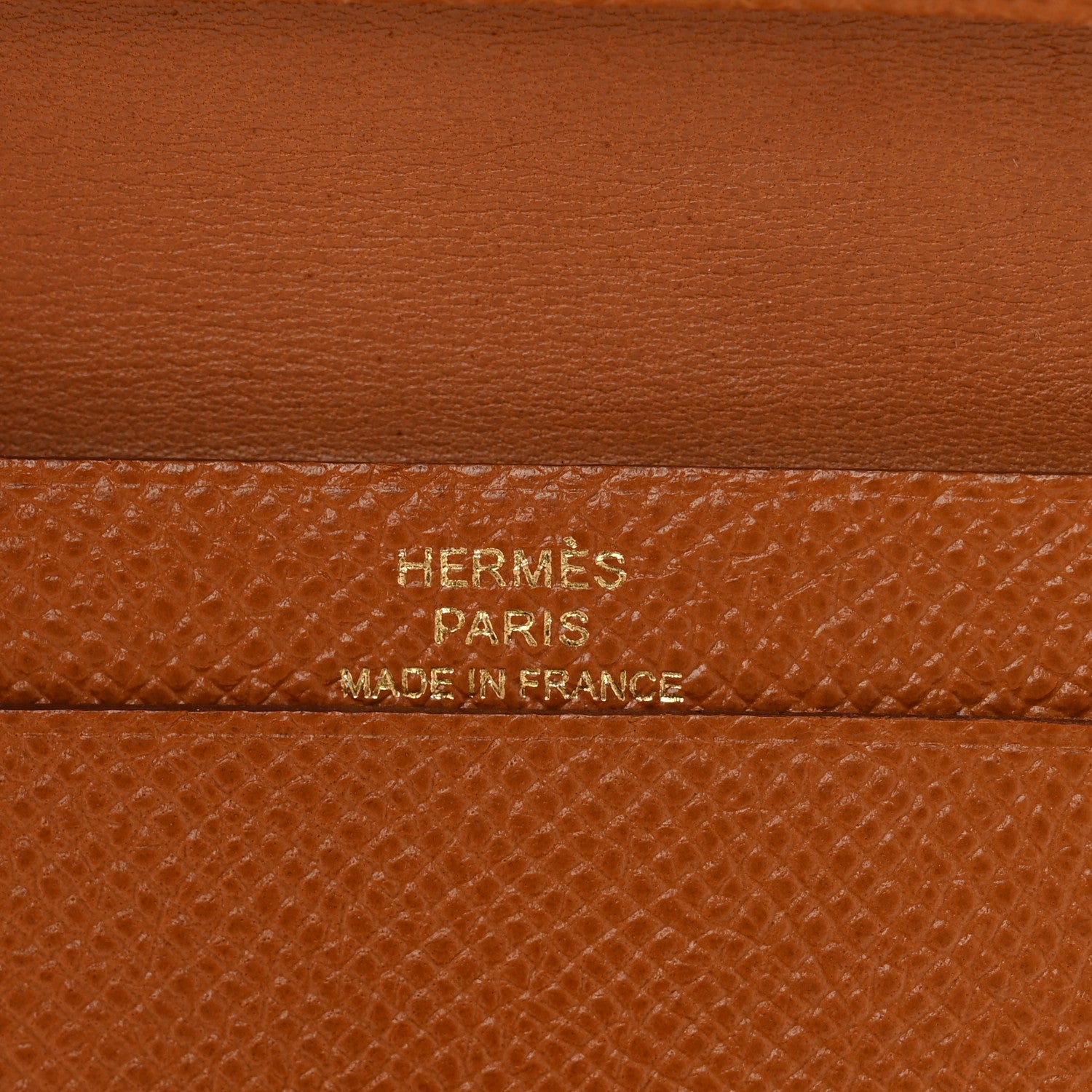 Hermes Epsom Bearn Card Holder Wallet Gold 6 of 11