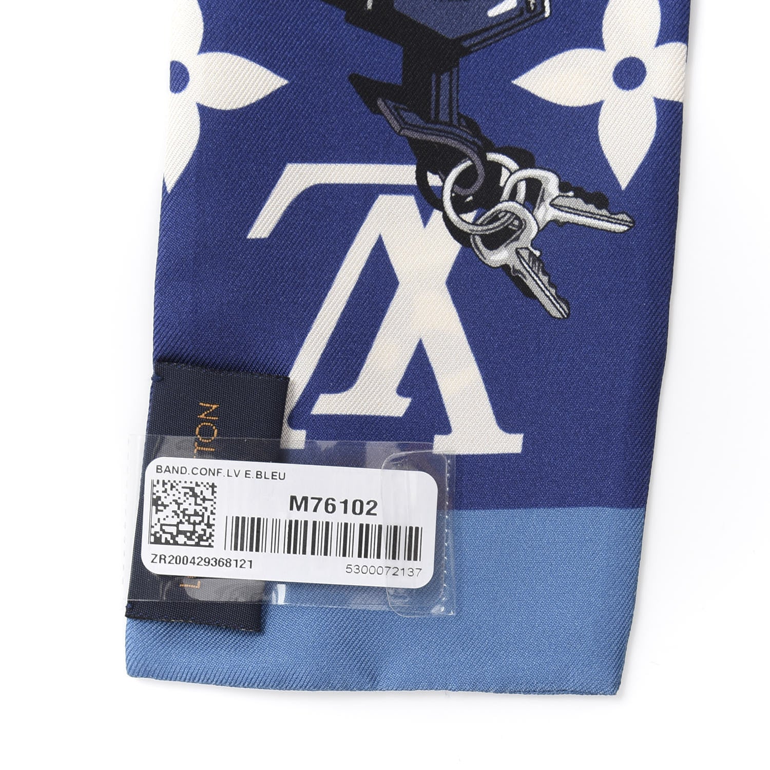Louis Vuitton Silk Monogram Escale Confidential Bandeau Blue 4 of 4