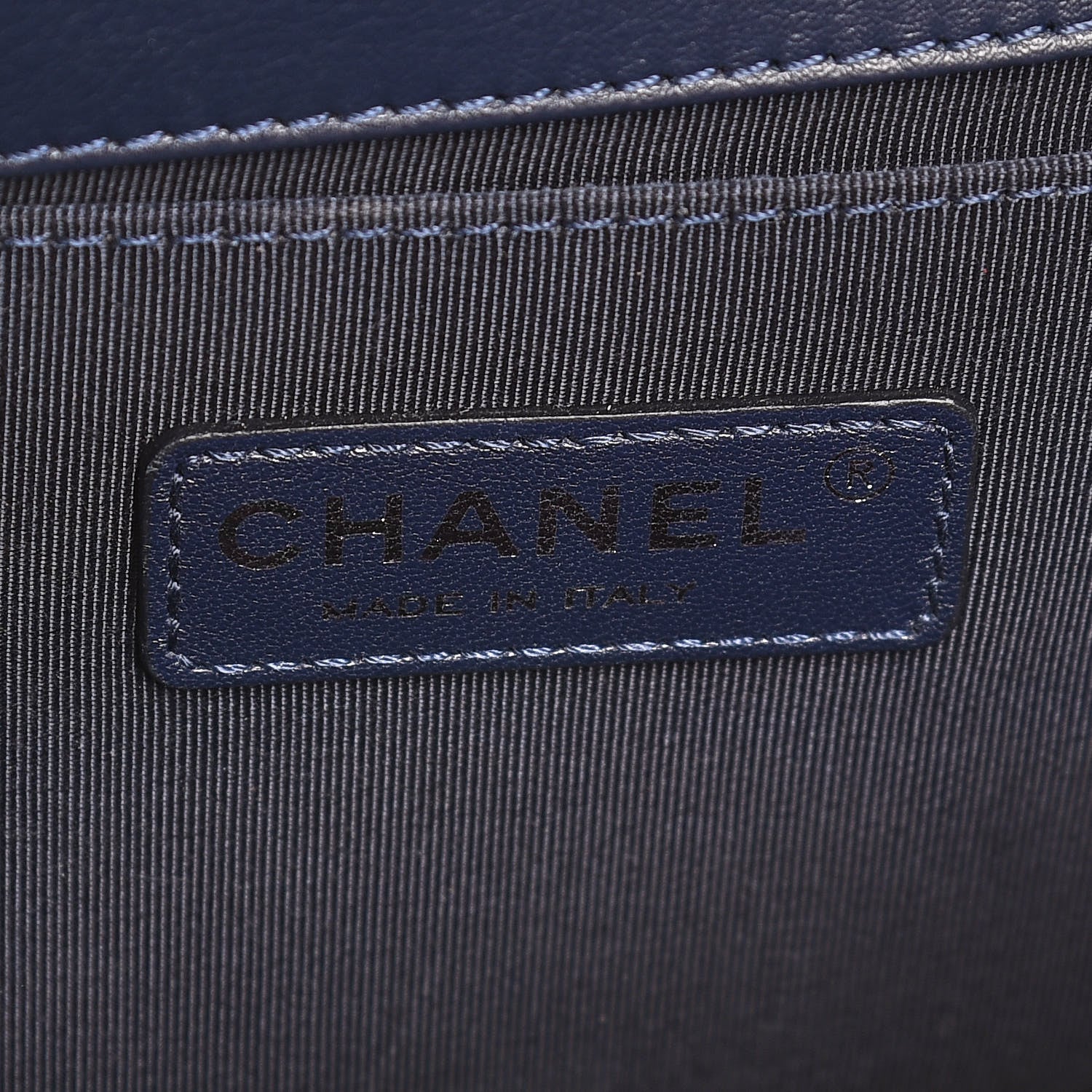 Chanel Lambskin Quilted Medium Boy Flap Dark Blue 6 of 7