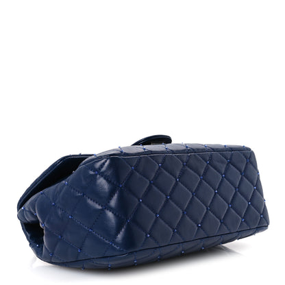 Chanel Lambskin Quilted Strass Flap Dark Blue 4 of 11