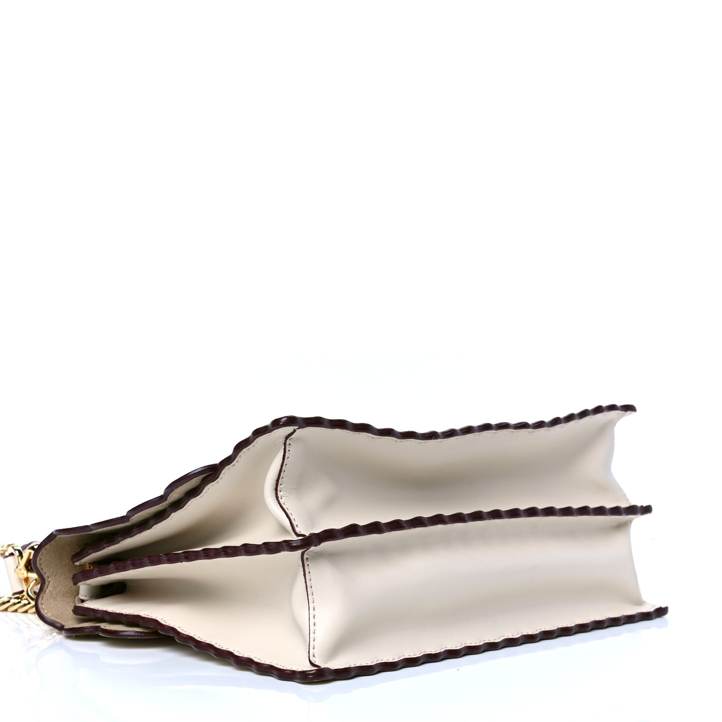 Vitello Liberty Scalloped Studded Kan I Shoulder Bag Camelia