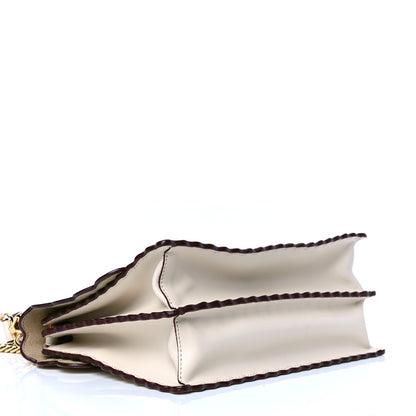 Fendi Vitello Liberty Scalloped Studded Kan I Shoulder Bag Camelia 3 of 6