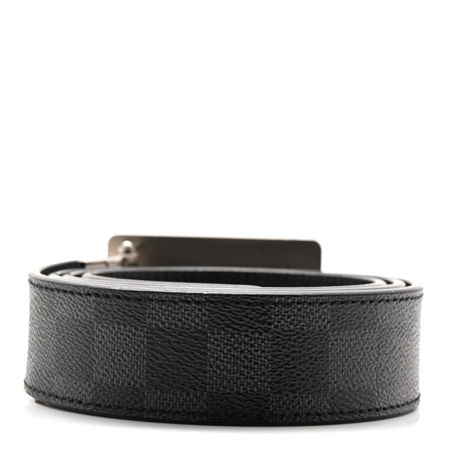 Louis Vuitton Damier Graphite 35mm LV Inventeur Reversible Belt 95 38 2 of 5