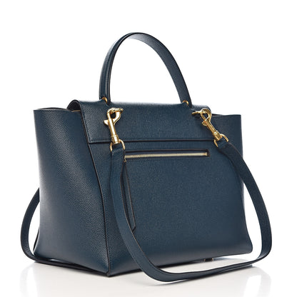Celine Grained Calfskin Mini Belt Bag Deepsea 3 of 13